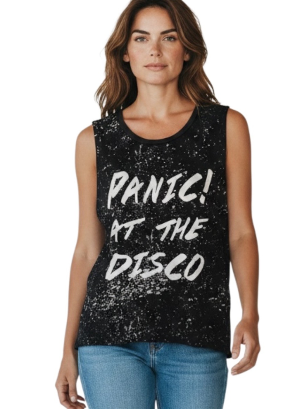 Panic! At The Disco Black Graphic Muscle Tank